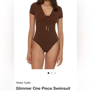 TRINA TURK
Glimmer One Piece Swimsuit Sz 4 NWT